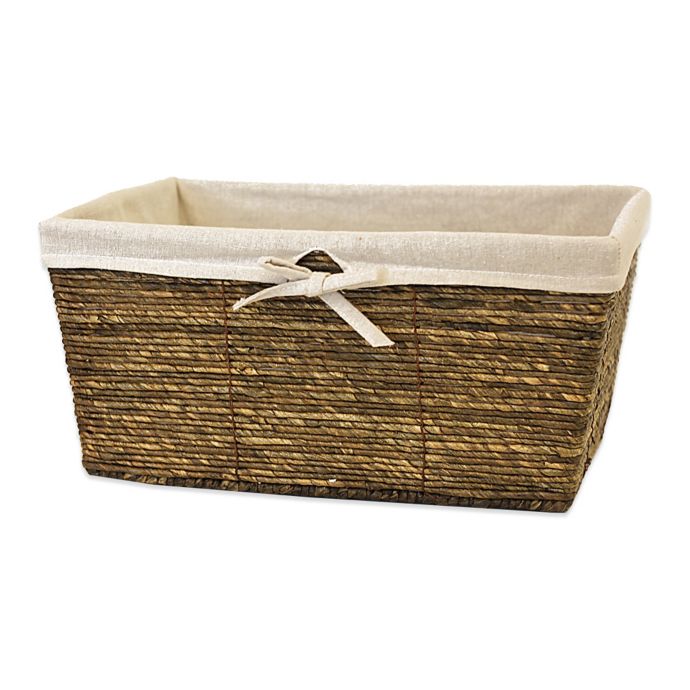 "AllSpice Maize" Large Tote Basket Bed Bath & Beyond