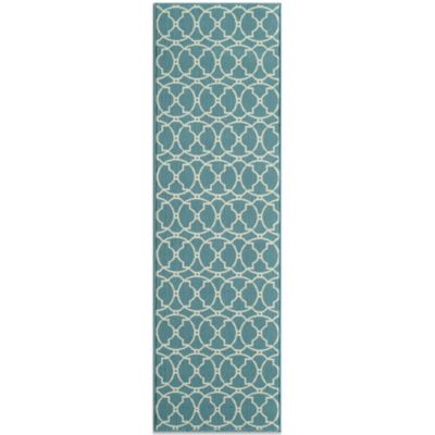 Buy Momeni Baja Indoor/Outdoor 2-Foot 3-Inch x 7-Foot 6-Inch Rug in Blue from  Bed Bath & Beyond