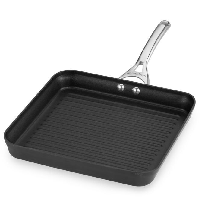 Calphalon Anodized Aluminum Non Stick 11" Square Griddle Grill Pan Fry Skillet 