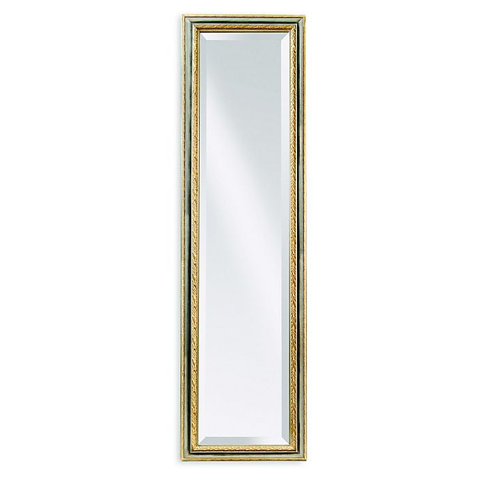Bassett Mirror Company Regis Cheval 64-Inch x 18-Inch Mirror in Silver/Gold