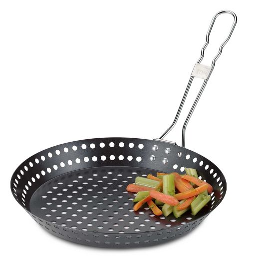 Just Grillin’ Steel Round Nonstick 12-Inch Grill Skillet