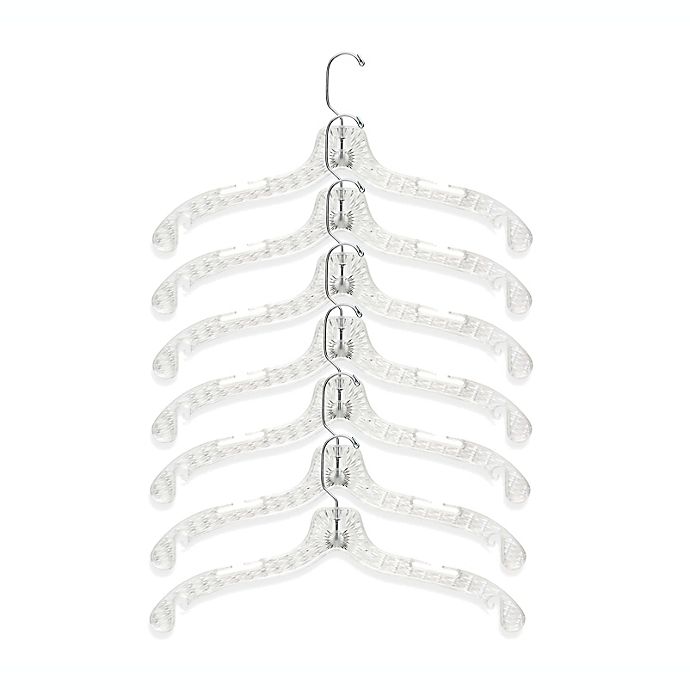 Honey-Can-Do® Crystal Plastic Dress Hangers (Set of 7)
