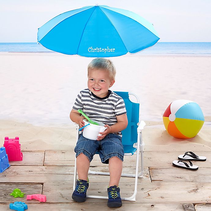 Kid's Beach Chair & Personalized Umbrella Set