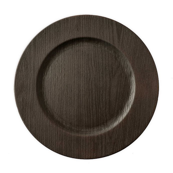 Bee & Willow™ Wood Charger Plate in Walnut