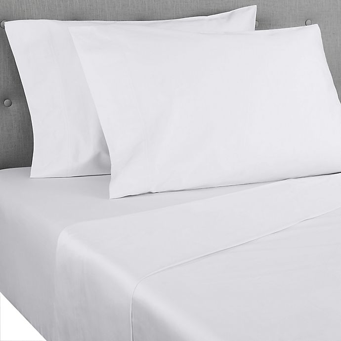 Nestwell™ Pima Cotton Sateen 500-Thread-Count Twin XL Sheet Set in Bright White