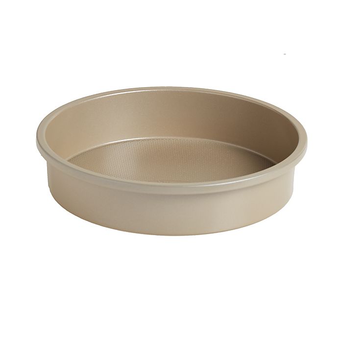 Our Table™ 9-Inch Round Textured Cake Pan in Beige