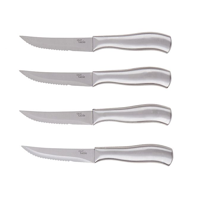 Our Table™ 4-Piece Stainless Steel Steak Knife Set