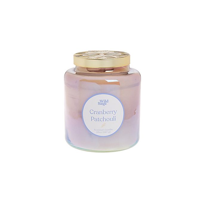 Wild Sage™ Apothecary Glass 20 oz. Cranberry Patchouli Jar Candle