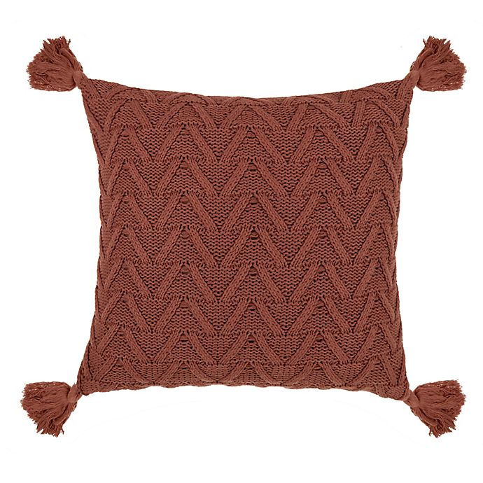 Bee & Willow™ Cozy Knit Tassel Square Throw Pillow