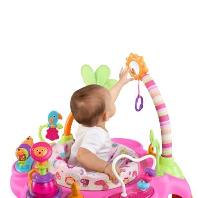 bright starts bouncer pretty pink safari