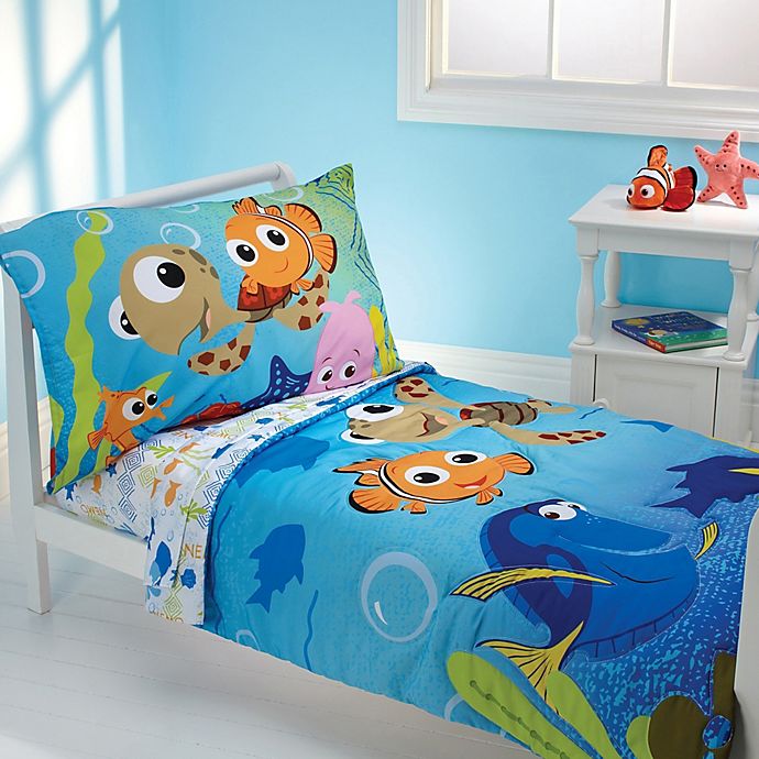 A Day At The Sea Fitted Crib Sheet by Disney Baby Finding Nemo 