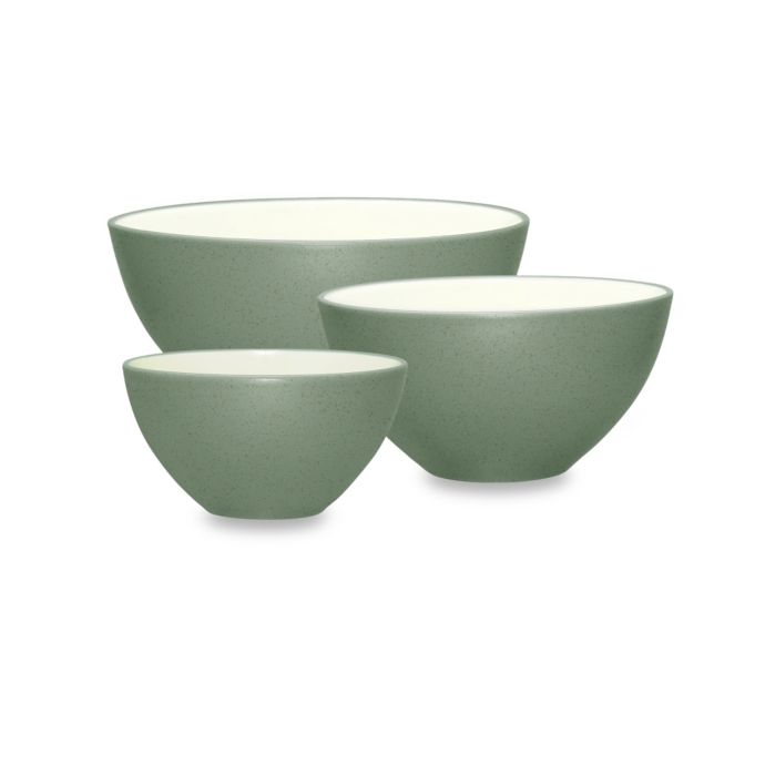 Noritake® Colorwave 3-Piece Mixing Bowl Set in Green