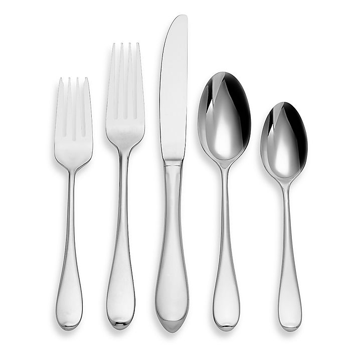 NEW Gorham Golden Overture 5 pc Stainless Flatware Place setting 