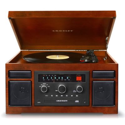 Buy Crosley Patriarch 4-in-1 Entertainment Center in Mahogany from Bed ...