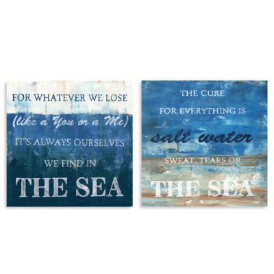 Art Quotes of the Sea Wall Art - Bed Bath & Beyond