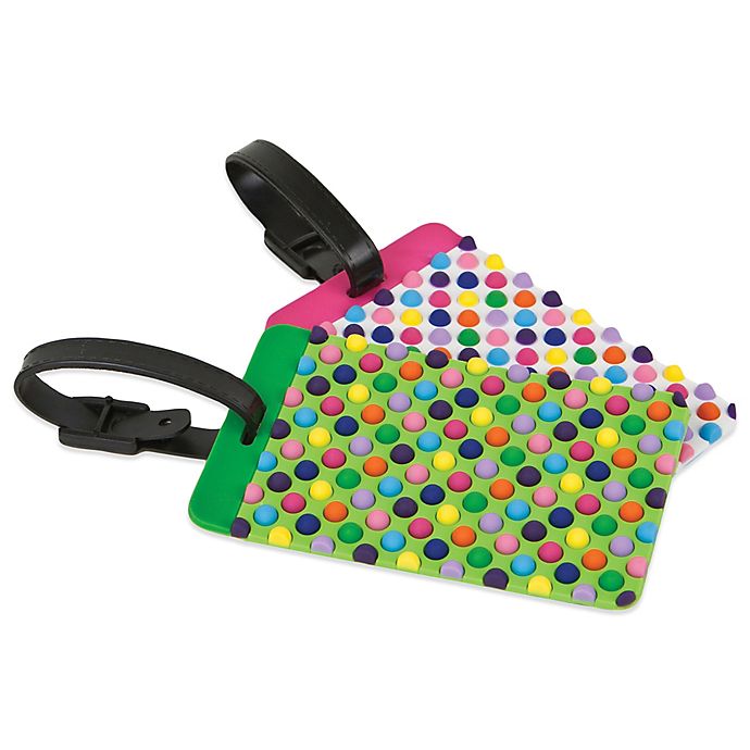 Luggage Tags (Set of 2) in Dots