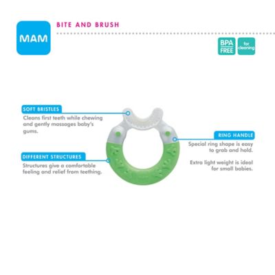 mam bite and brush teether