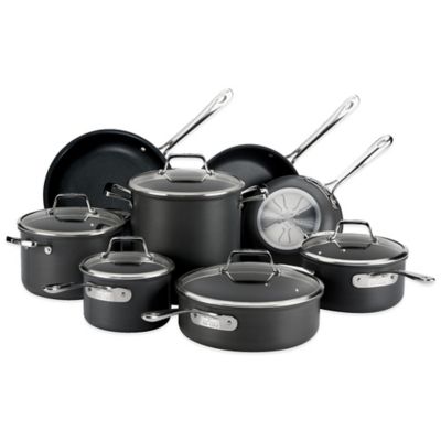 AllClad B1 Nonstick Hard Anodized 13Piece Cookware Set  Bed Bath