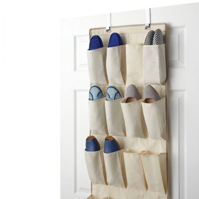 Real Simple® 24-Pocket Over-the-Door Shoe Organizer - Bed ...