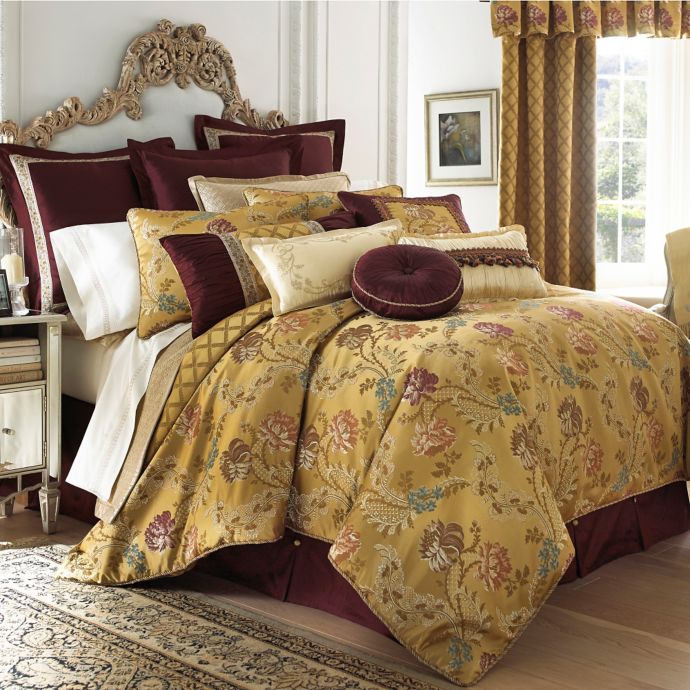 Waterford® Linens Bellwood Reversible Duvet Cover Bed Bath & Beyond