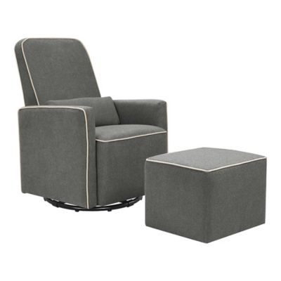 davinci olive swivel nursery glider