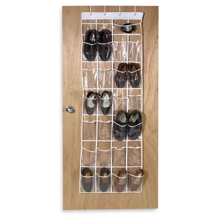 Details about   Over The Door Clear Shoe Organizer/Storage Rack 