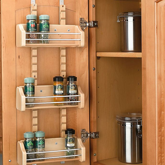 Over The Door Spice Rack Storage Shelf Wall Mount Organizer Holder Adjustable 