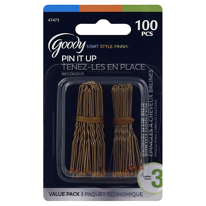 Goody® 100-Count Hair Pins in Brown