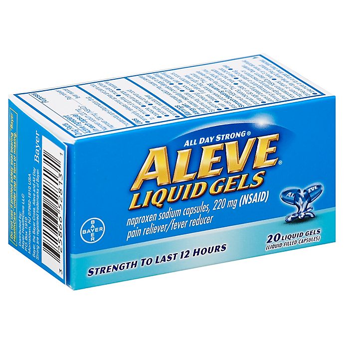 Aleve® Liquid Gels 20-Count Pain Reliever/Fever Reducer Liquid Gels