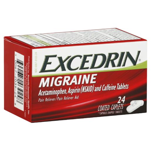 Excedrin Migraine 24 Count Pain Reliever Caplets Bed Bath Beyond