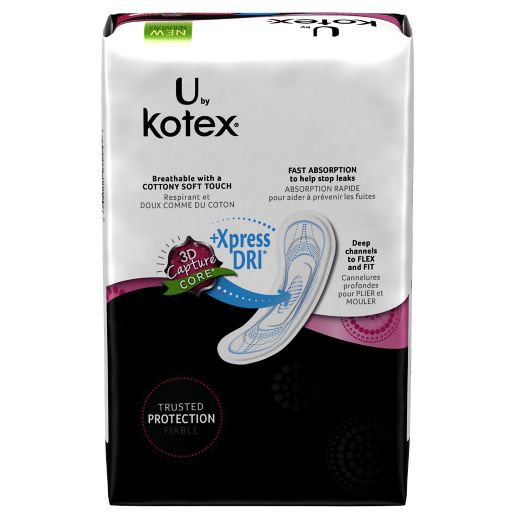U By Kotex Security 44 Count Ultra Thin Regular Pads Bed Bath Beyond