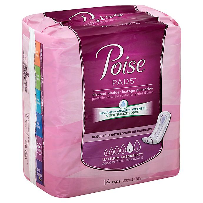 Poise Pads® 14-Count Maximum Absorbency Regular Length Bladder Protection Pads