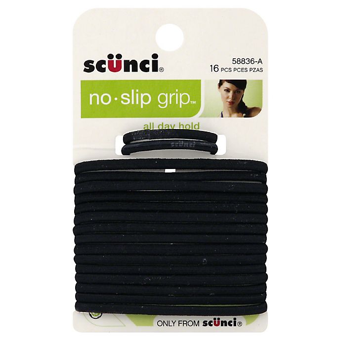 SCUNCI 100 PIECE POLY BANDS HAIR TIES FOR PONYTAILS #32535-A CLEAR NEW 