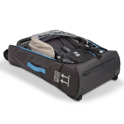 putting uppababy vista in travel bag