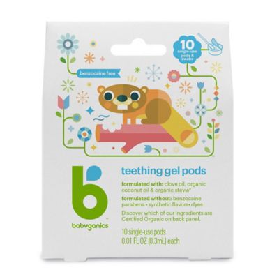 teething gel pods babyganics