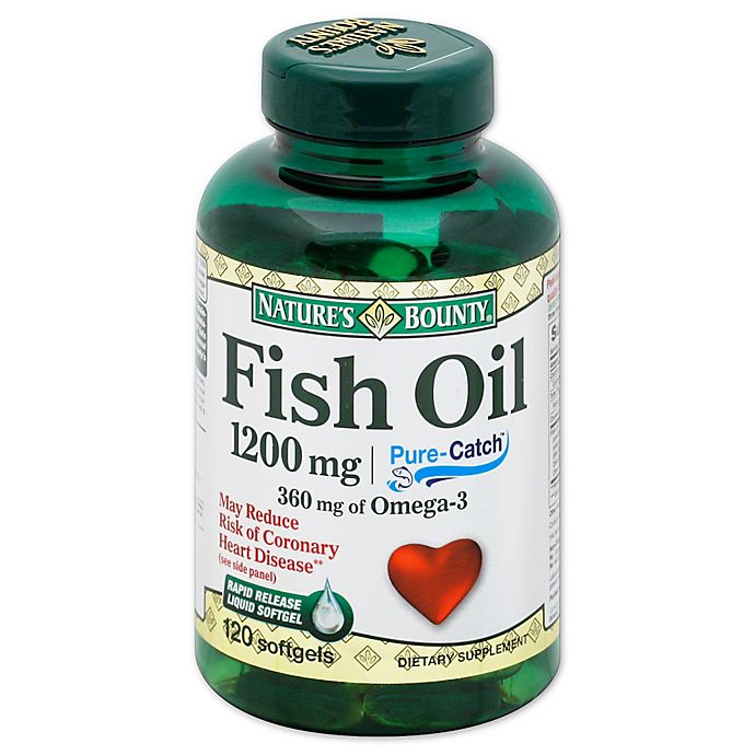 Nature's Bounty 100-Count 1200 mg Fish Oil Rapid Release Liquid Softgels