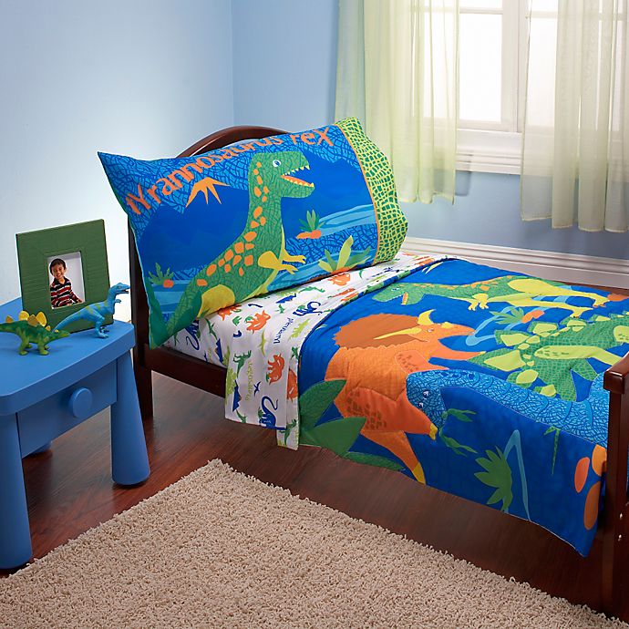 Everything Kids by Nojo® Dinosaurs 4-Piece Toddler Bedding Set