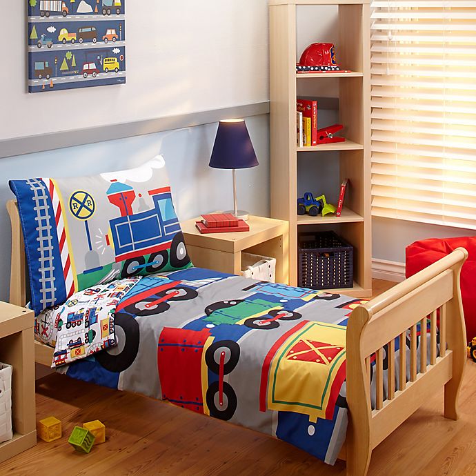 Everything Kids by Nojo® Choo Choo 4-Piece Toddler Bedding Set