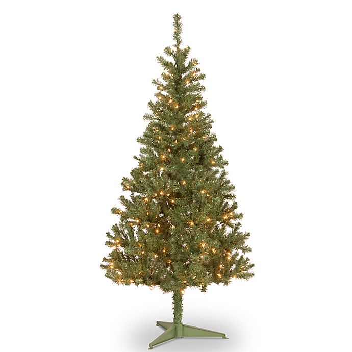 National Tree Canadian Grande Fir Pre-Lit Christmas Tree with Clear Lights