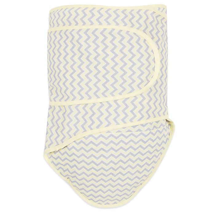Miracle Blanket® Chevron Swaddle in Yellow/Grey