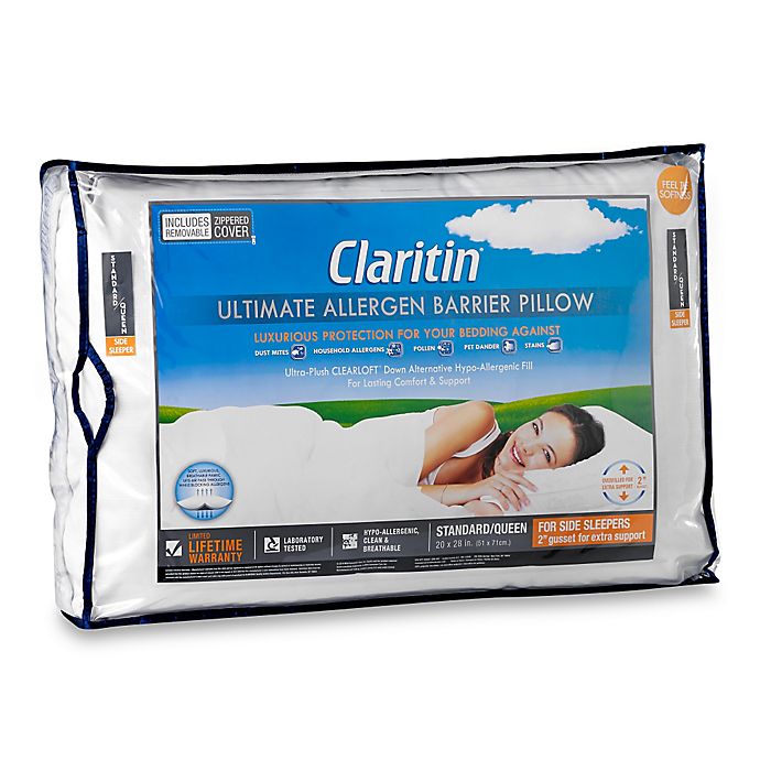 Claritin® Ultimate Allergen Barrier Clearloft™ Embossed Side Sleeper Pillow