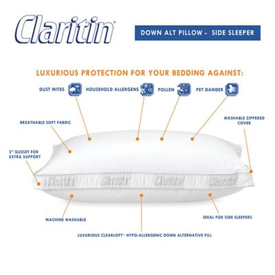 claritin comfort memory foam pillow