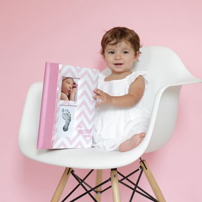 my baby record book pink