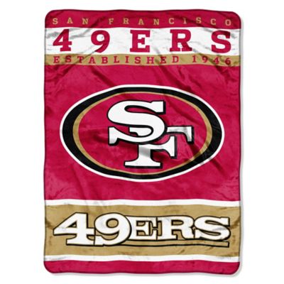 NFL San Francisco 49ers Strike Raschel Oversized Throw ...