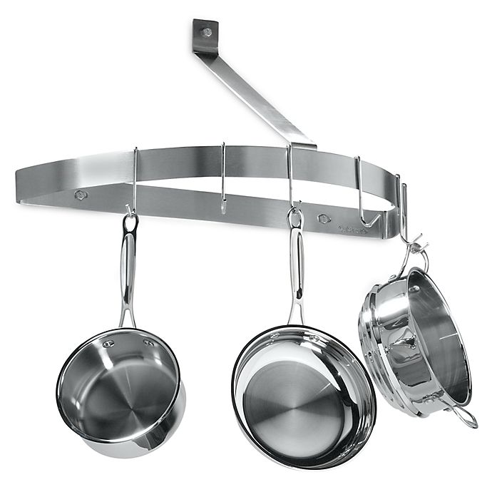Cuisinart® Brushed Stainless Steel Half Circle Wall Pot Rack
