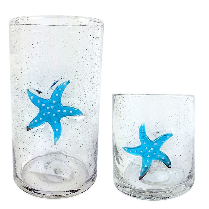 Bubble Starfish Glass Drinkware