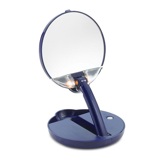 Floxite 15X Mirror Mate™ LED Lighted Adjustable Compact