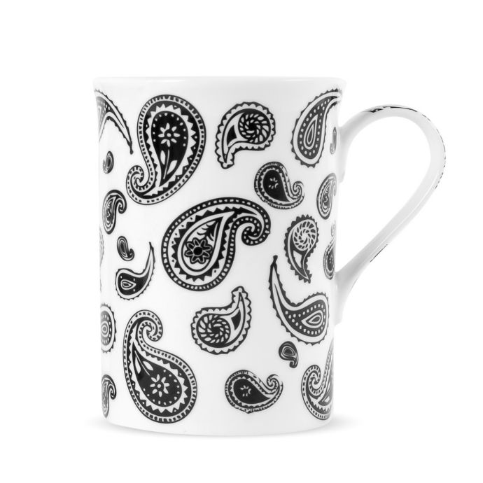 pretty green paisley mug