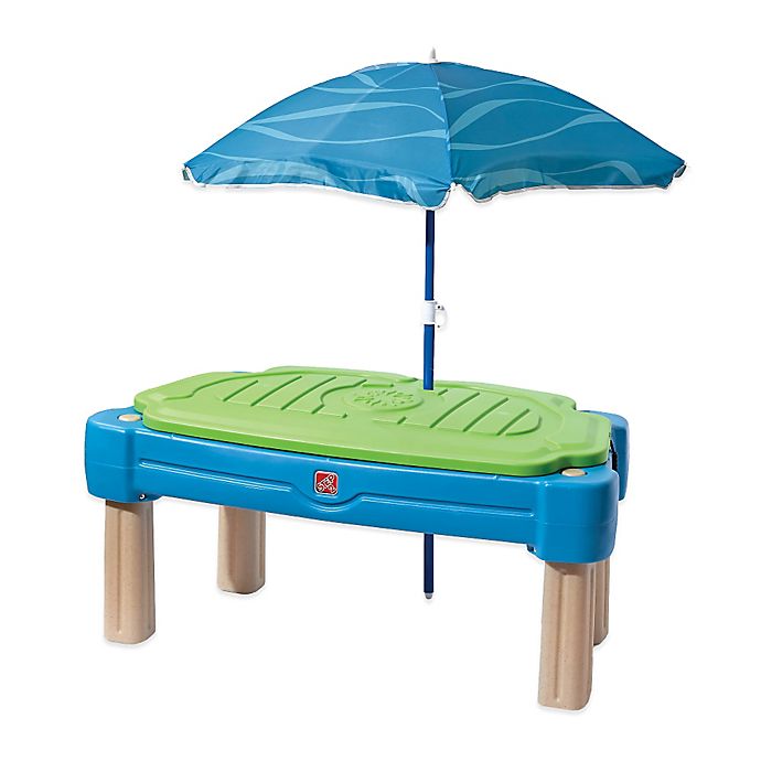 Step2 Splish Splash Seas Water Table with Umbrella and 10-Accessories 1 