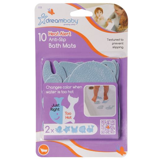 Dreambaby Heat Alert Anti Slip Bath Mats In Blue Bed Bath Beyond